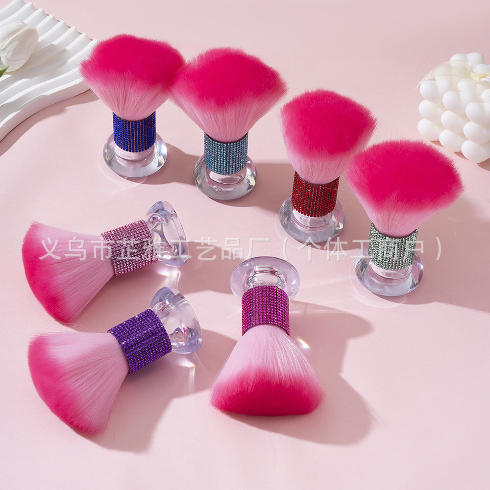 Wholesale Diamond mushroom head loose powder brush makeup brush cleaning brush tool blush brush nail art dust brush